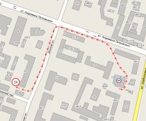 схема проезда Отделение «Шаболовская»