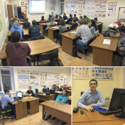 Учебный процесс. Теория в автошколе Мегаполис на Преображенской площади.