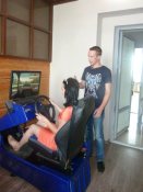 Занятие на тренажере