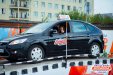 Омская автошкола АвтоПрофи Юля в Ford Focus съезжает с горки