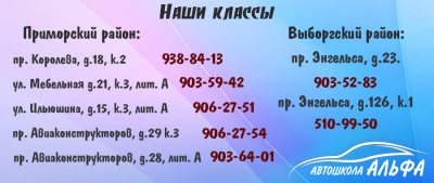 Наши адреса